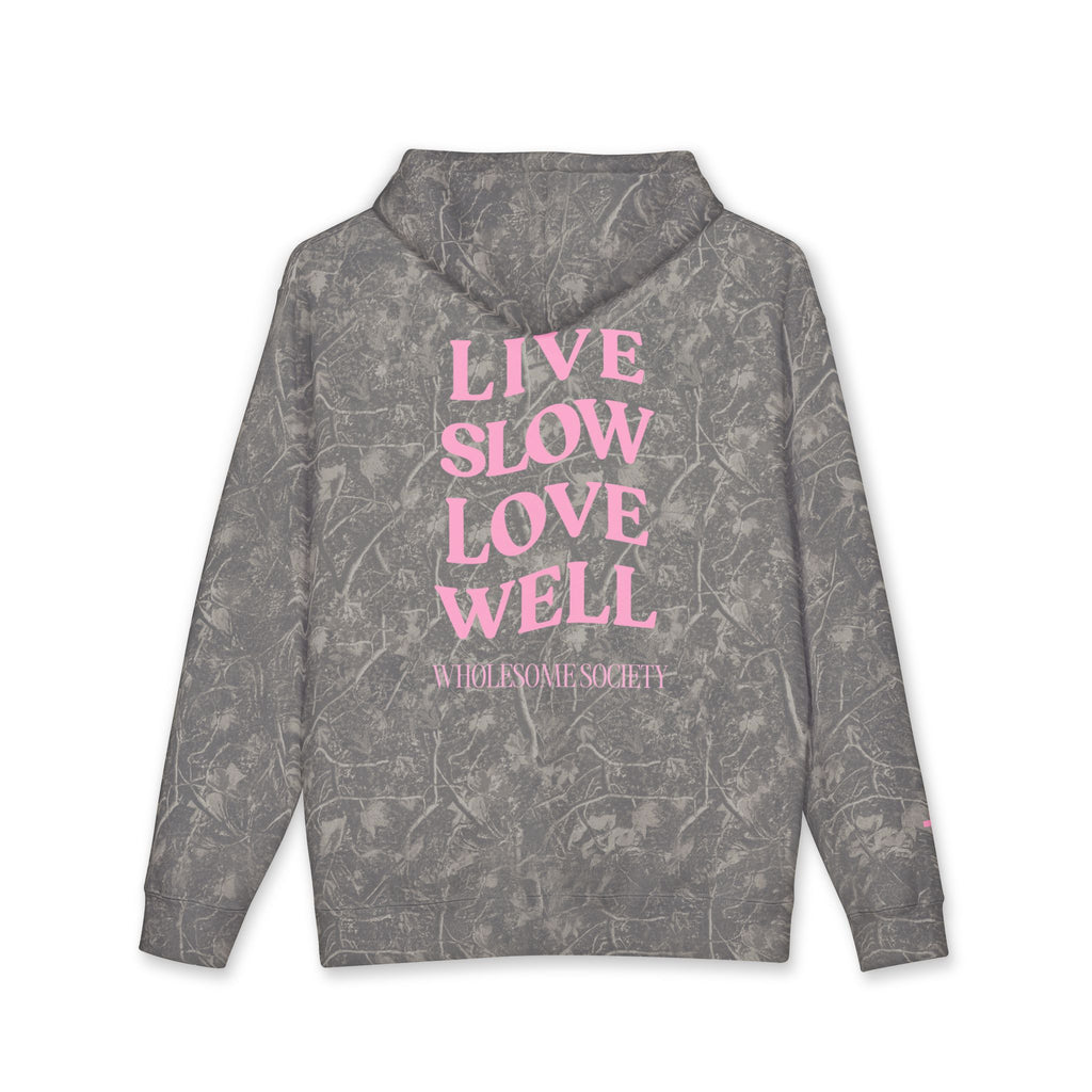 Live Slow Love Well Premium Camo Hoodie