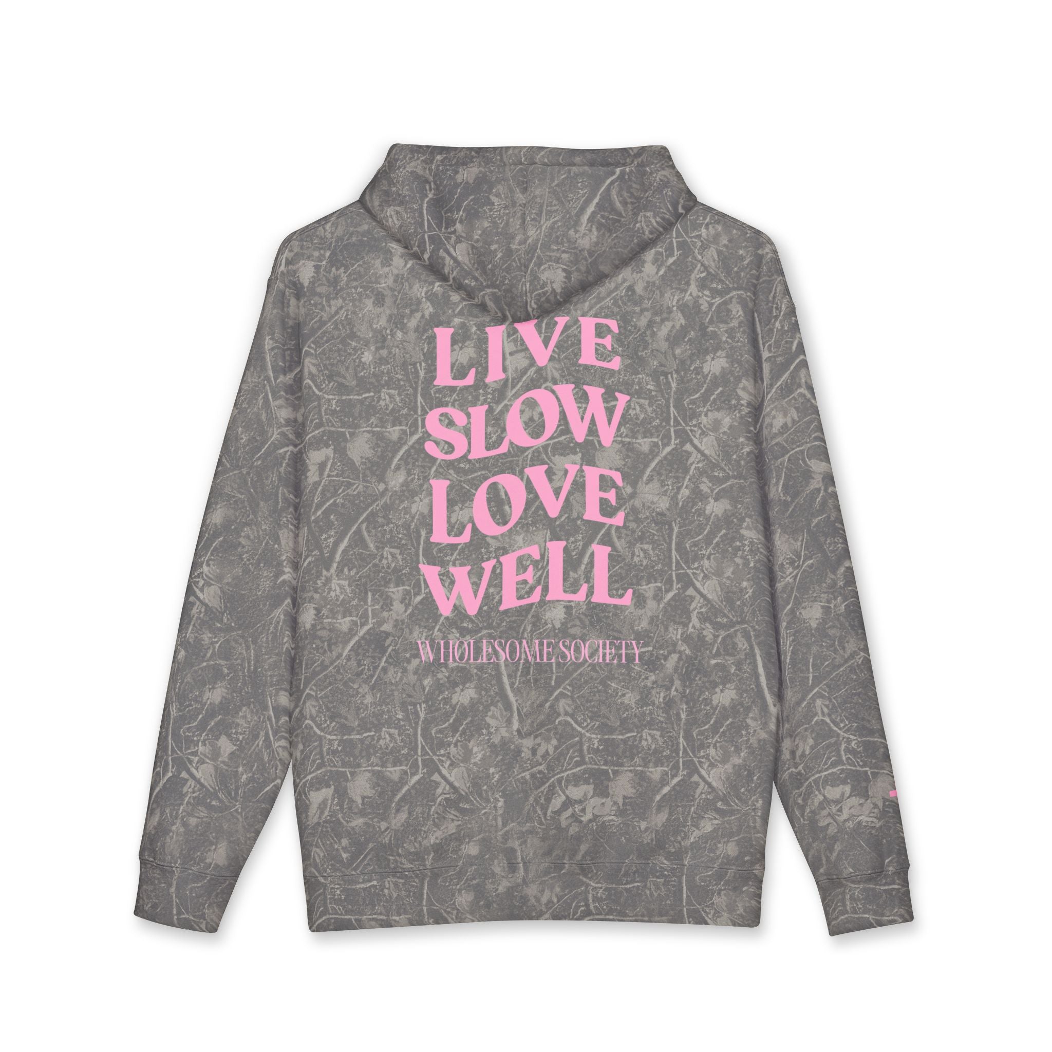 Live Slow Love Well Premium Camo Hoodie