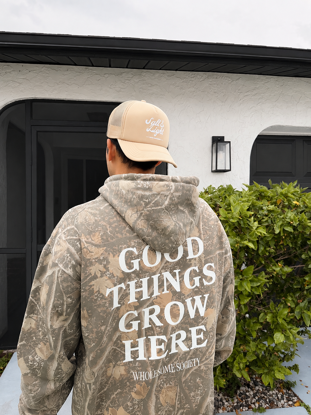 Good Things Grow Here Premium Camo Hoodie