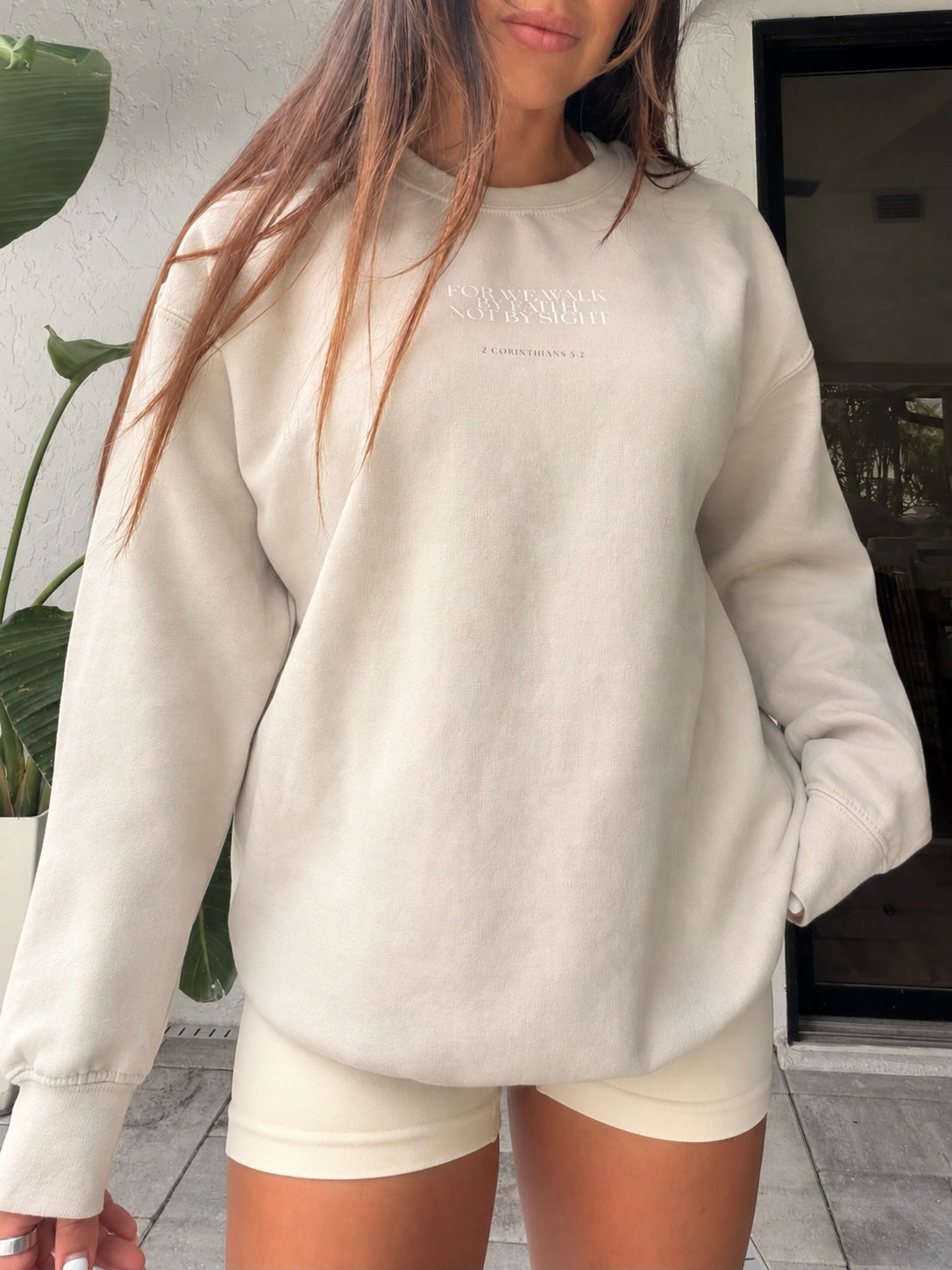 Walk By Faith Minimalist Crewneck