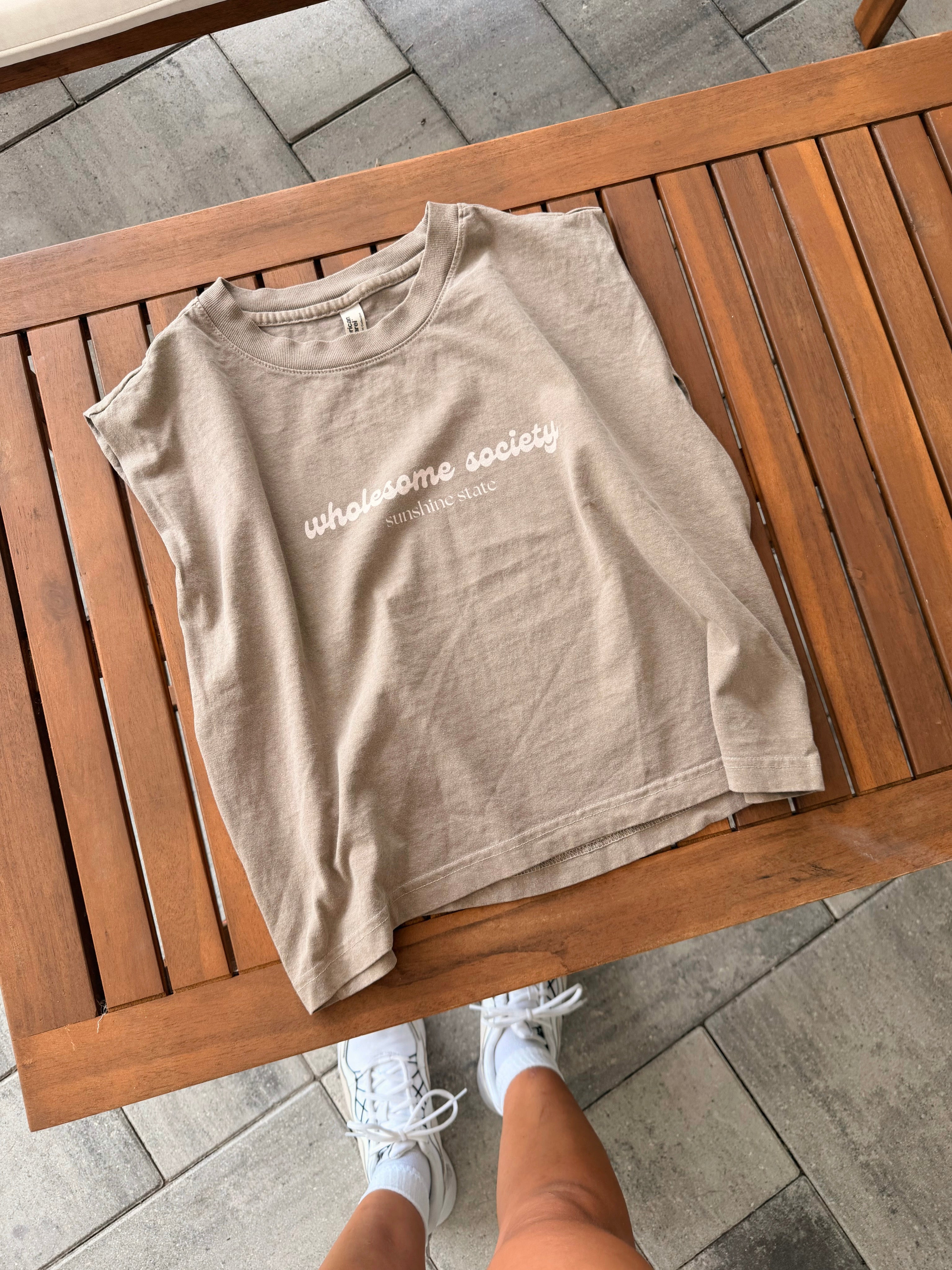 Wholesome Society Retro Script Tank