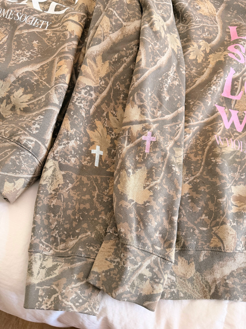 Live Slow Love Well Premium Camo Hoodie