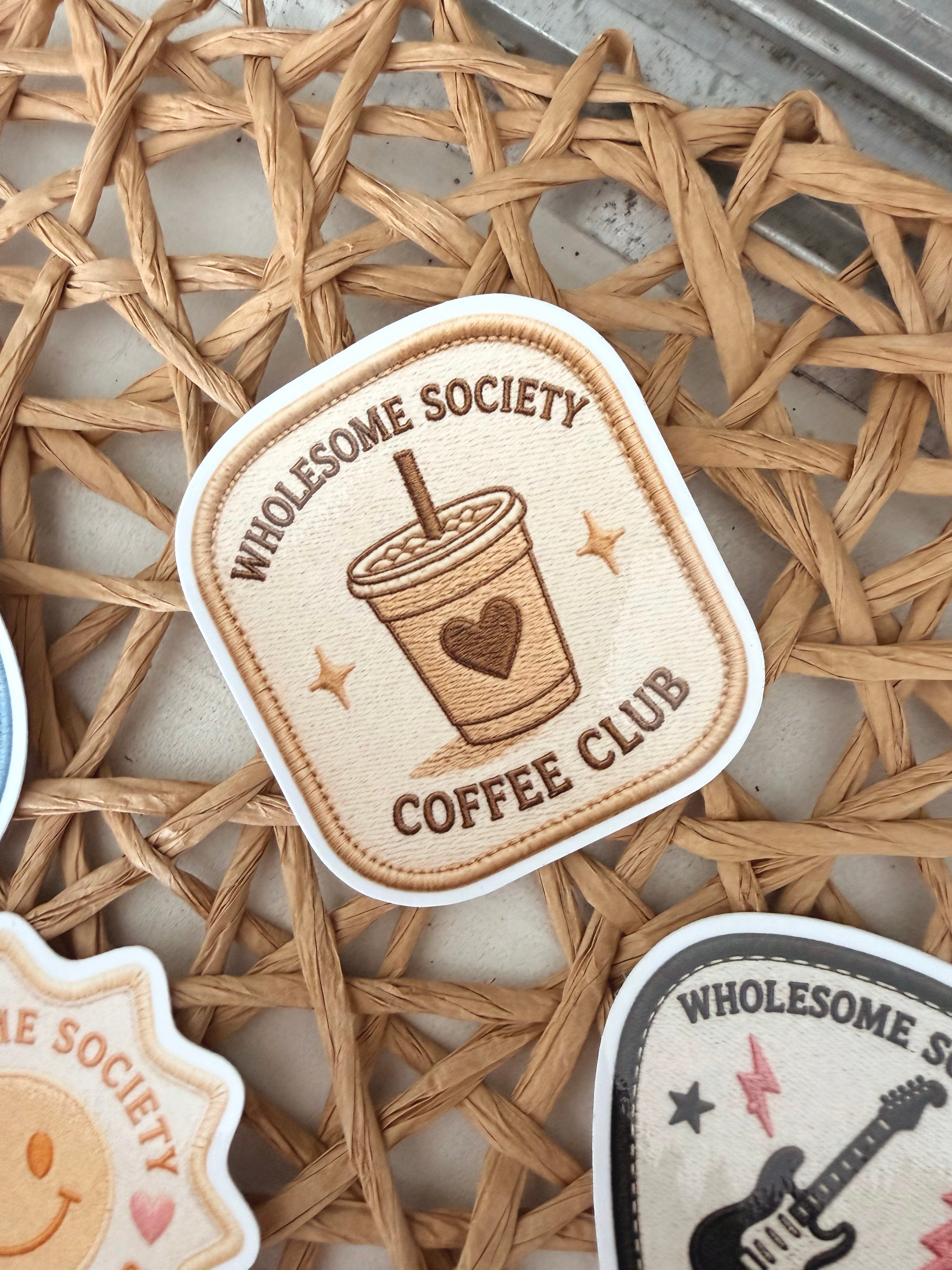 WS Coffee Club Patch Sticker