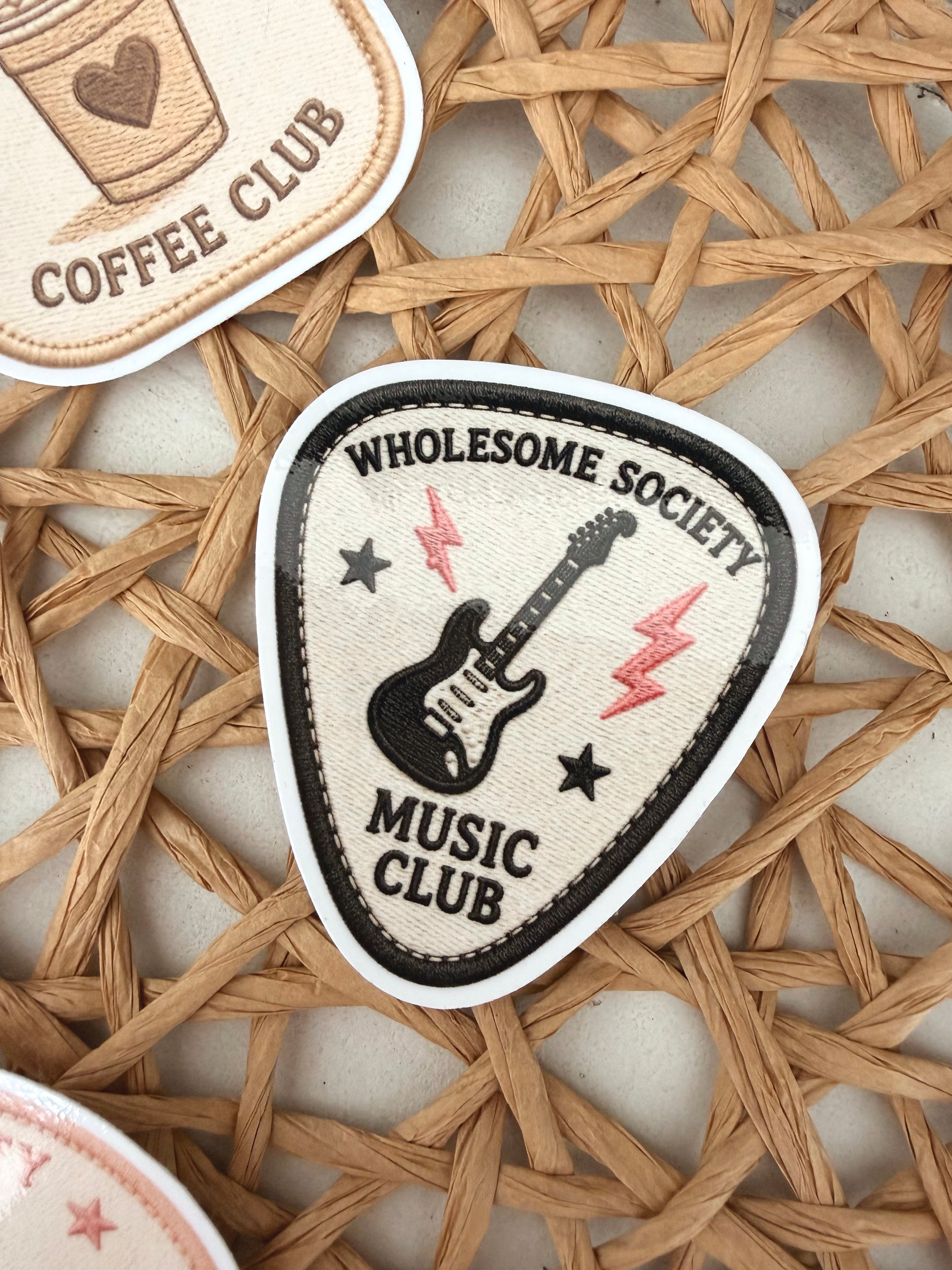WS Music Club Patch Sticker