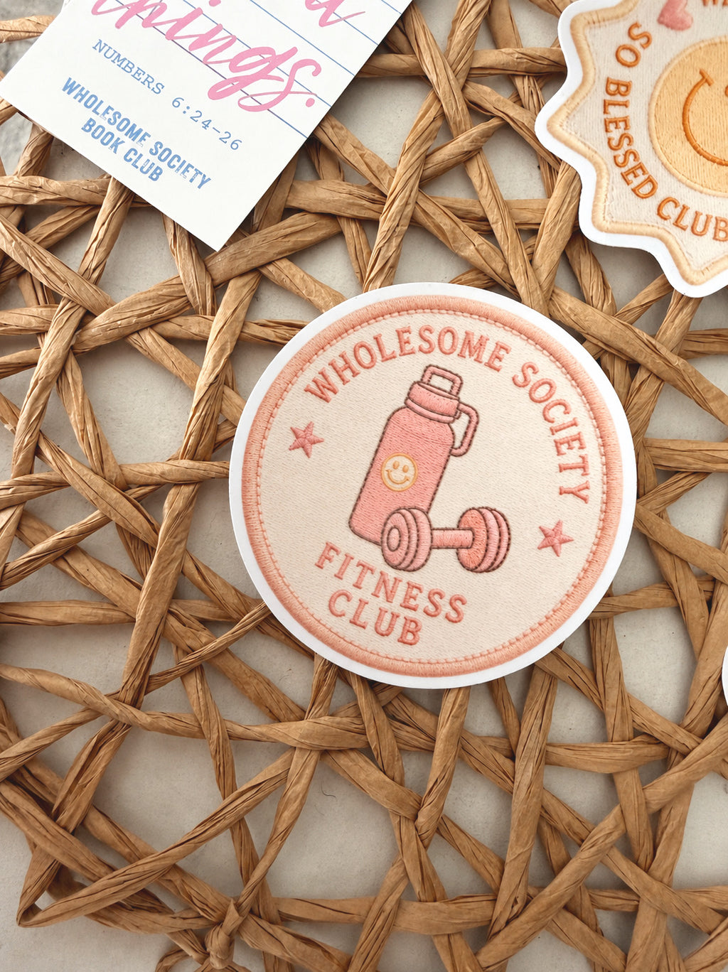 WS Fitness Club Patch Sticker