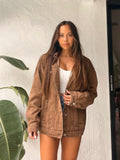 Live Slow Oversized Denim Jacket