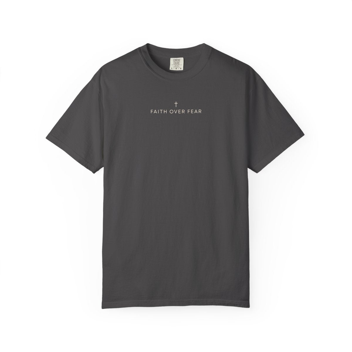 Faith Over Fear Minimalist Embroidered Tee