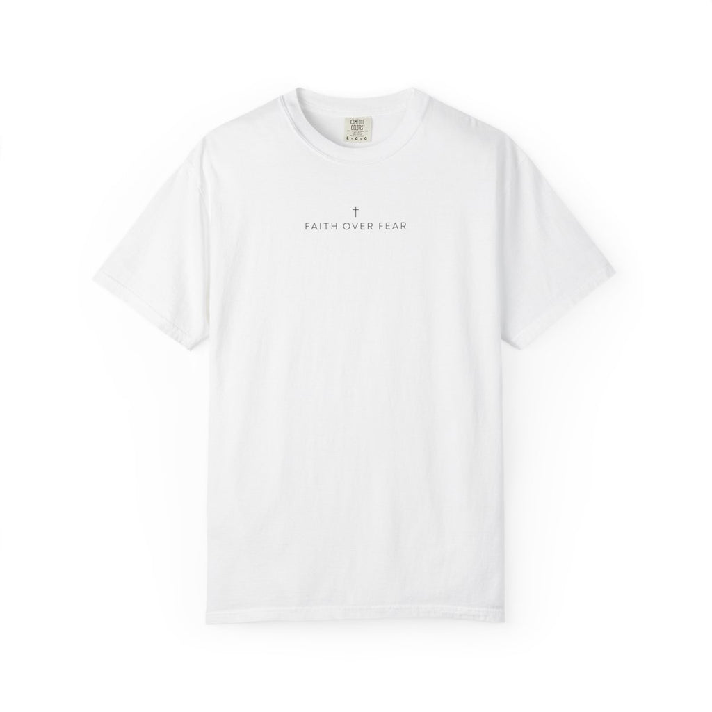 Faith Over Fear Minimalist Embroidered Tee
